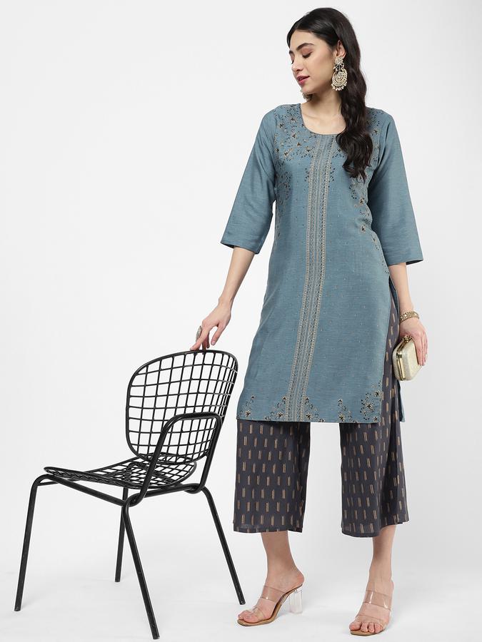 R&B Women Blue Kurtas image number 1