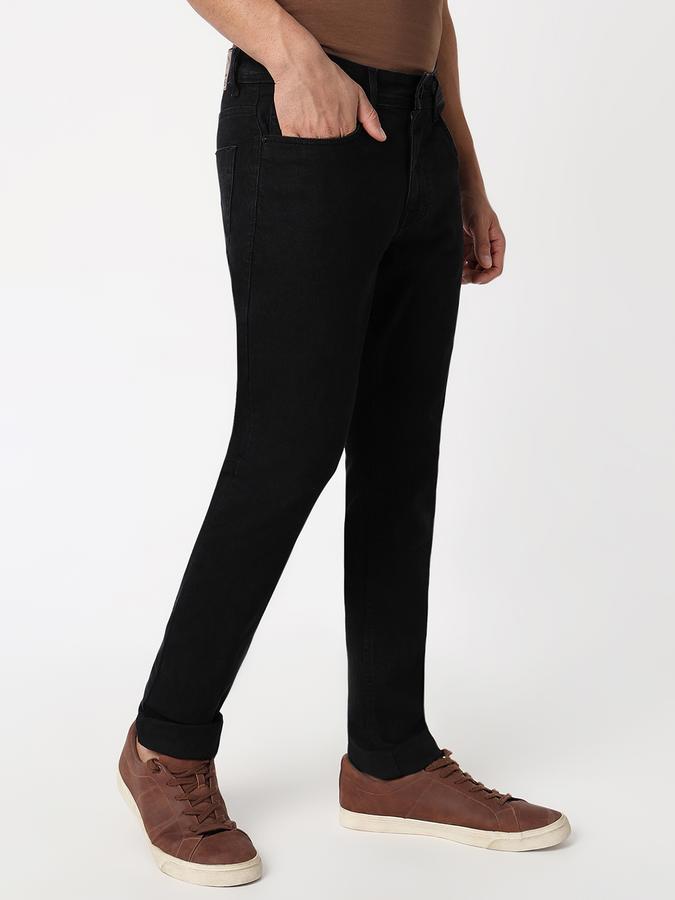 Men Cotton Slim Fit Mid Rise Clean Look Jeans