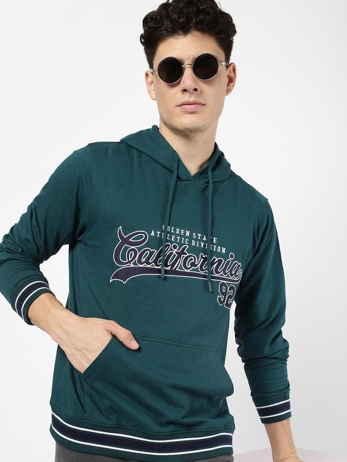 R&B Men Olive Sweatshirts & Hoodies image number 0