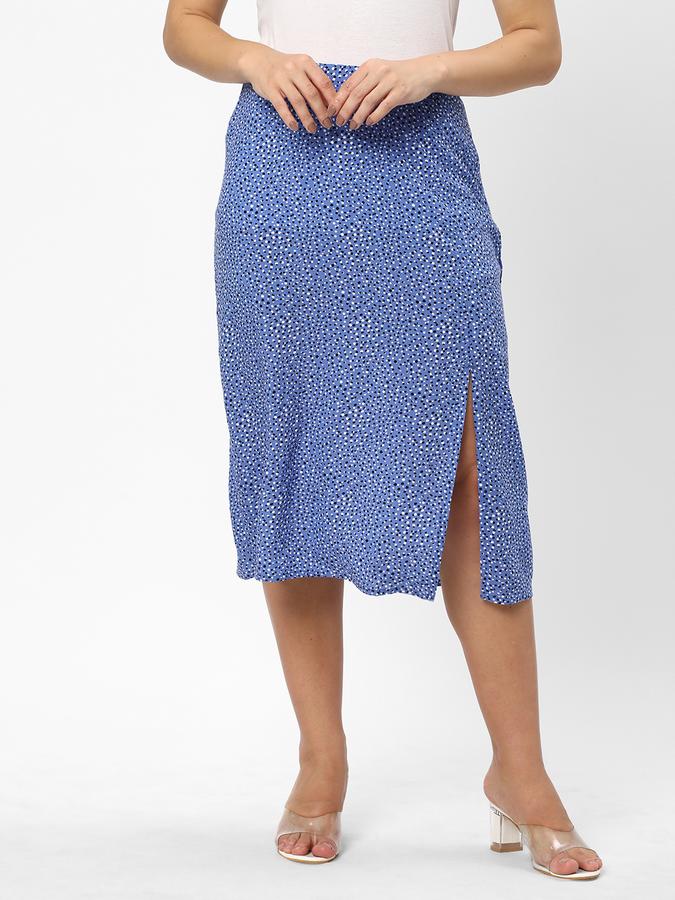 R&B Women's Midi Skirt With Slit image number 0
