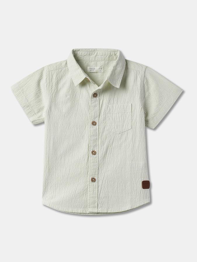 Boys Striped Regular Fit Shirt image number 0
