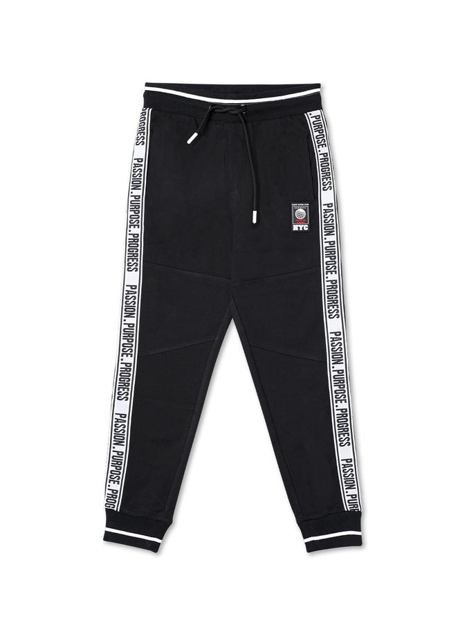 R&B Boys Black Track Pant & Joggers image number 0