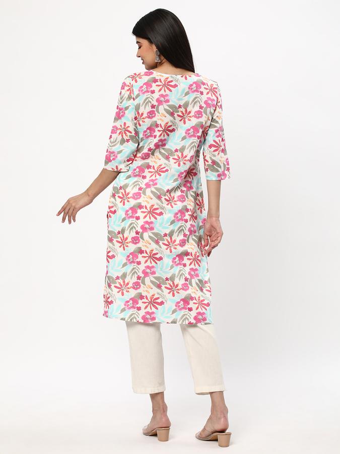 Women Micro Print Kurta image number 2