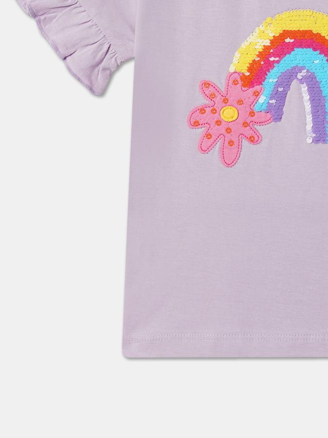 Graphic Print Round-Neck Top image number 3
