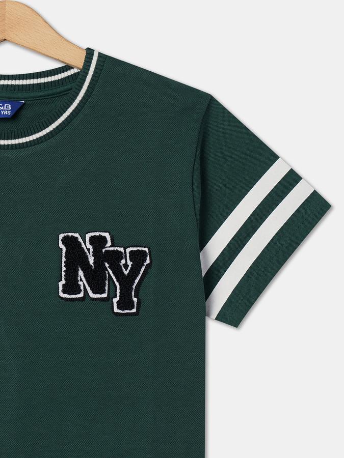 Boys Typographic Print Regular Fit T-Shirt image number 2