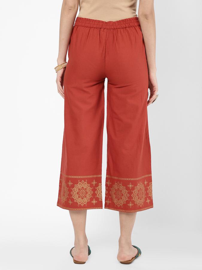 R&B Women Rust Palazzos & Culottes image number 2