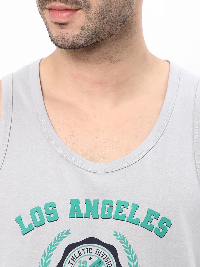 R&B Men's Graphic Printed Sleeveless T-Shirt image number 3