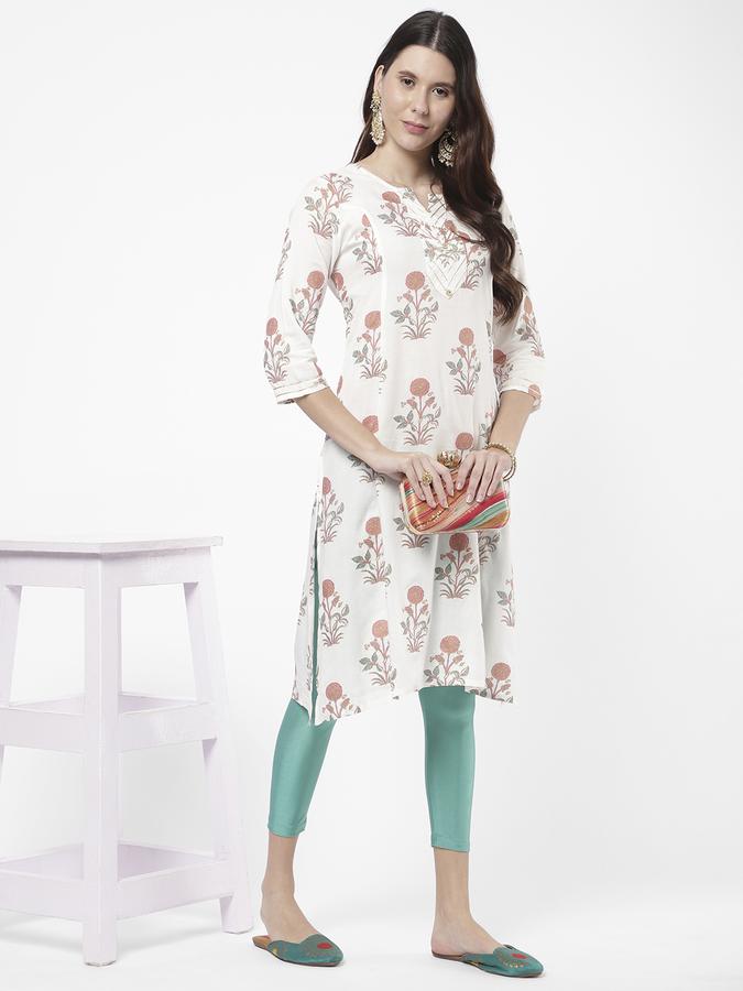 R&B Women Green Churidars & Leggings image number 1