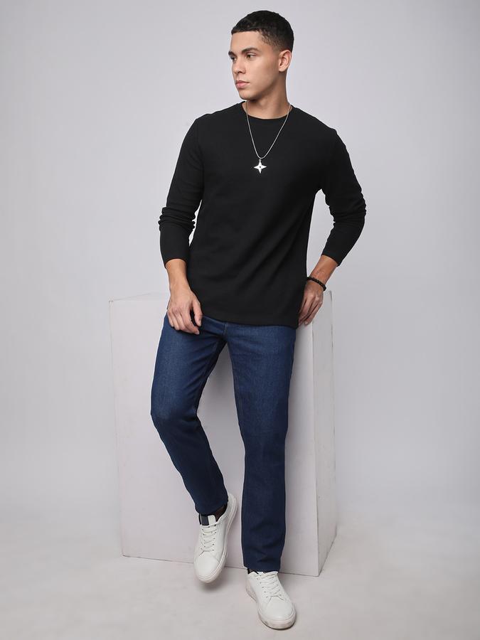 Solid Men Round Neck T-Shirt  data-index=