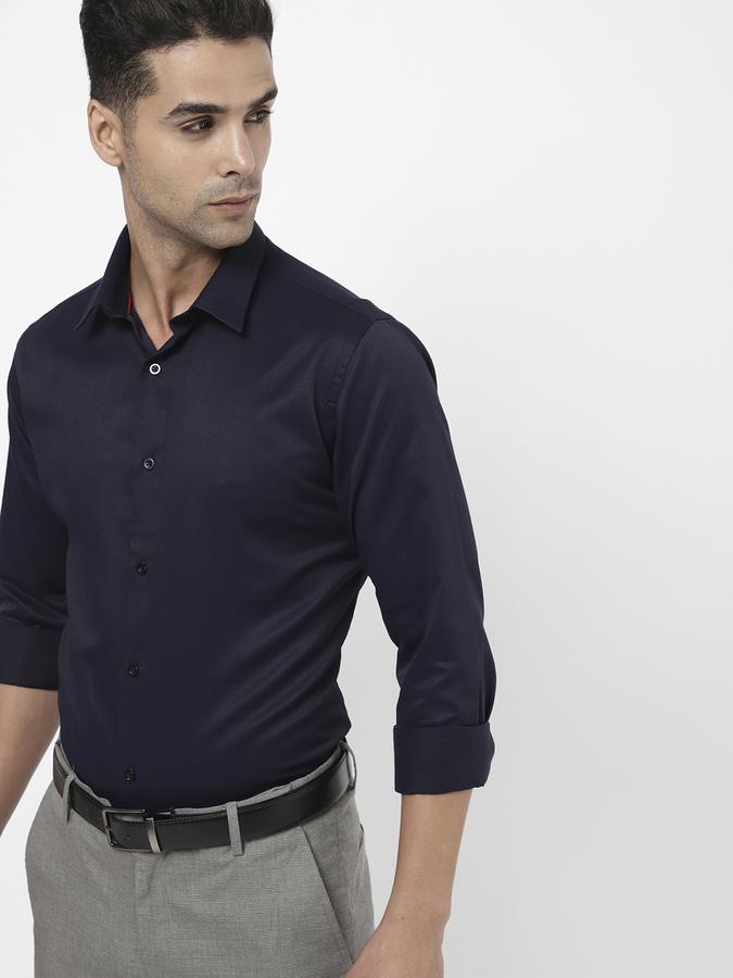 R&B Men Blue Formal Shirts image number 0