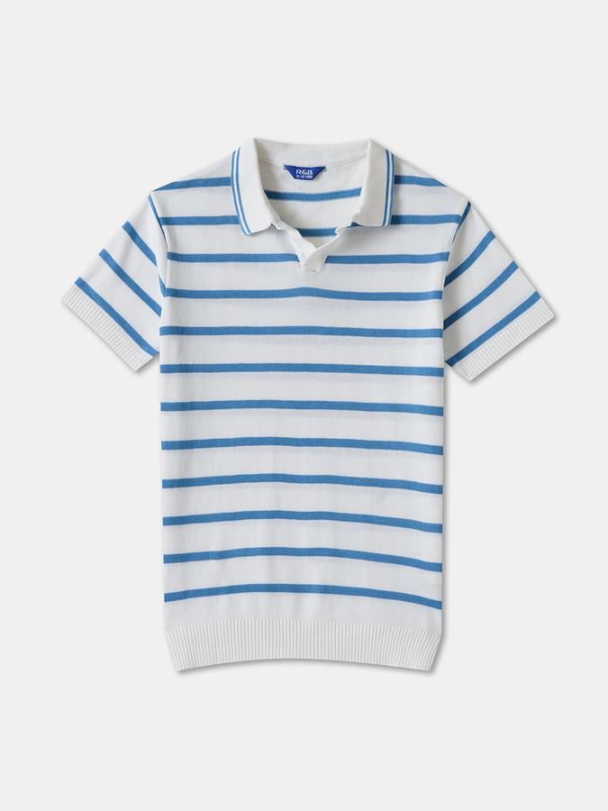 Boys Regular Fit Short Sleeve Polo Collar T-Shirt