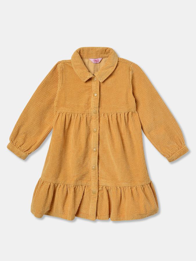 Girls Midi/Knee Length Casual Dress 3/4 Sleeve image number 0