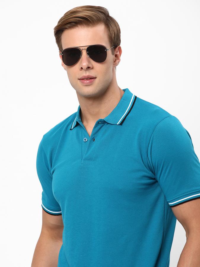 R&B Men's Polo With Contrast Tipping image number 0