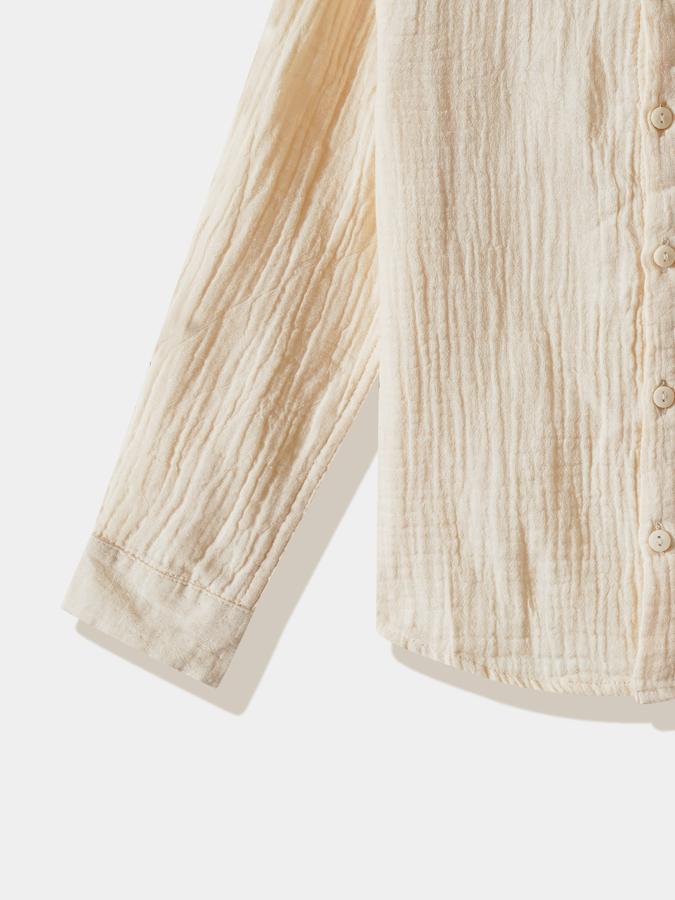 Boys Cotton Regular Fit Long Sleeve Solid Shirt