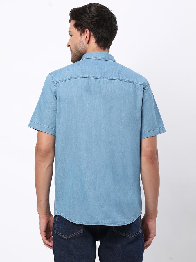 Men Regular Fit Shirt with Flap Pockets image number 2