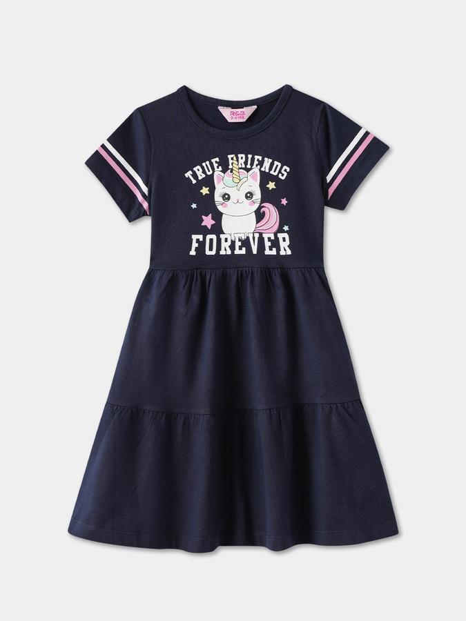 Girls Midi/Knee Length Casual Dress 
