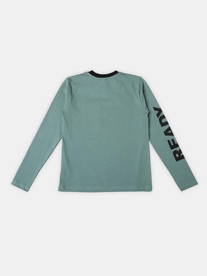 Boys Cotton Embellished T-shirt And Solid Shorts Set