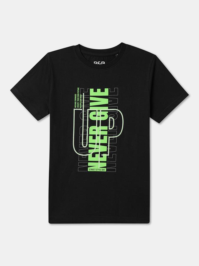 Boys Graphic Print Pure Cotton Regular T Shirt image number 0