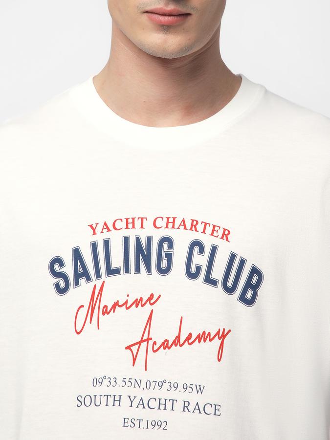 R&B MEN'S Graphic Printed T-Shirt with Crew Neck and Short Sleeves image number 3