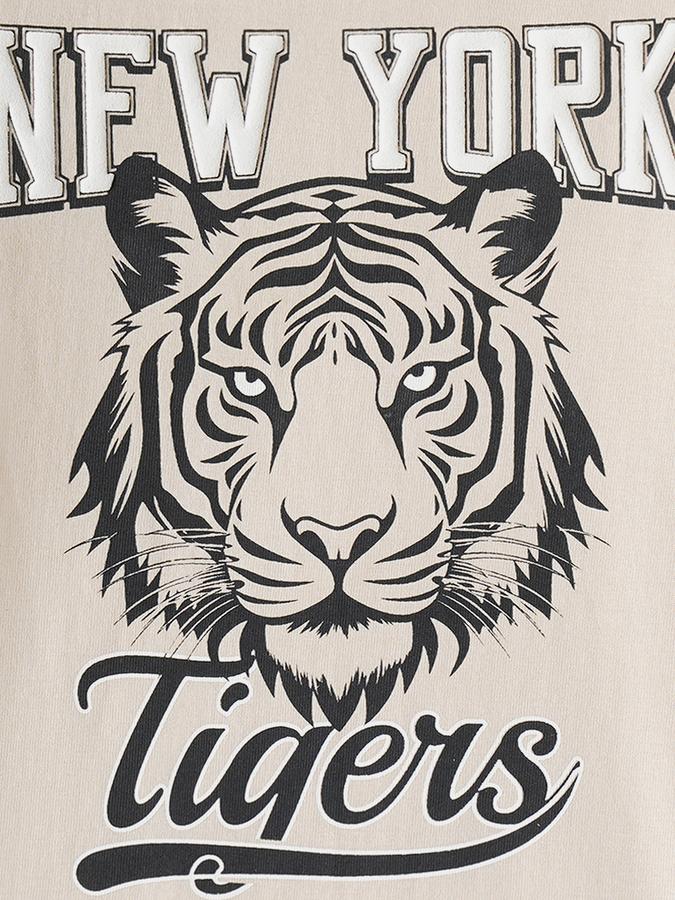 Boys Cotton Regular Fit Crew Neck Graphic T-shirt