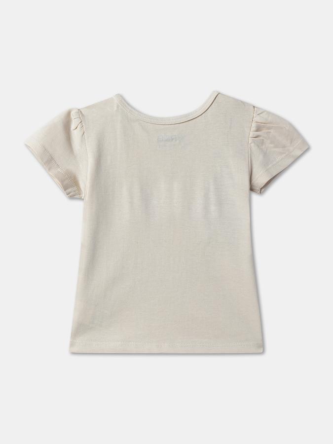 Baby Girls Graphic Print Pure Cotton Regular T Shirt image number 1