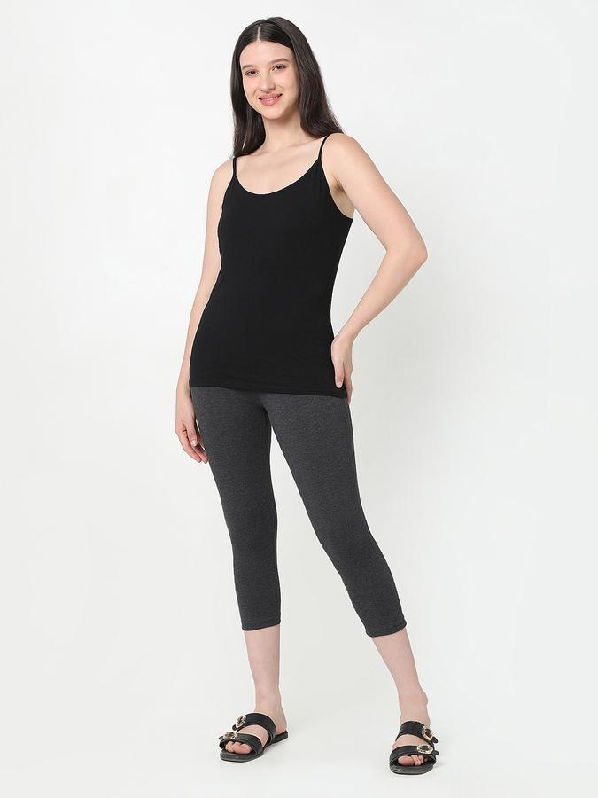 Women Cotton Blend Skinny Fit High Rise Solid Tights