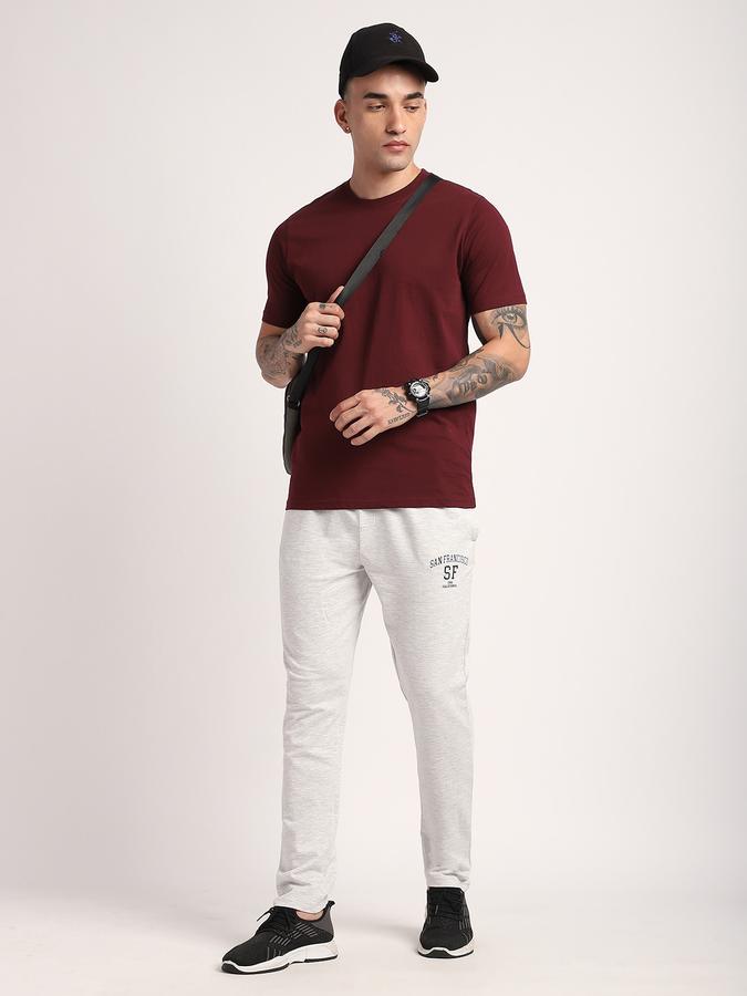 Men Cotton Regular Fit Crew Neck Solid T-shirt