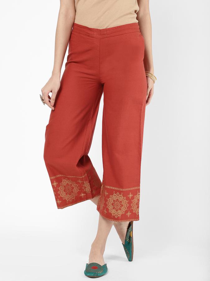 R&B Women Rust Palazzos & Culottes image number 0