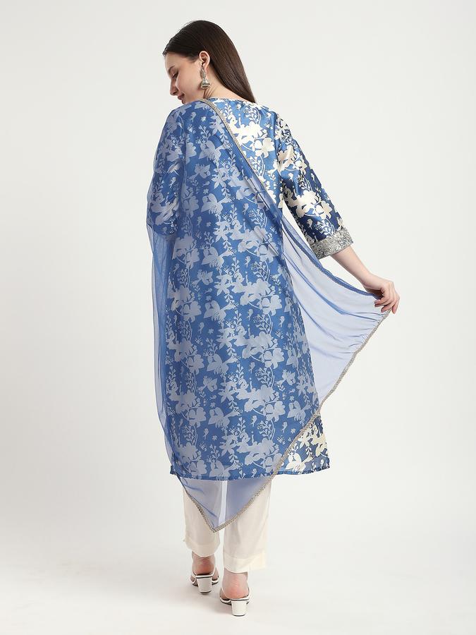 Women Viscose Blend Floral Printed Kurta And Palazzo Set
