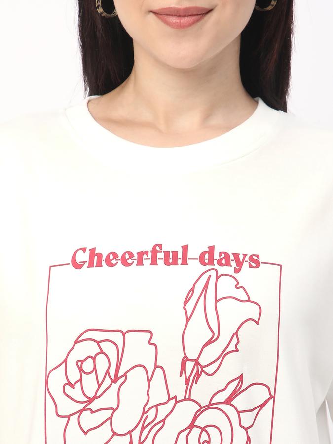 Full Sleeve Graphic Print Women Sweatshirt image number 3