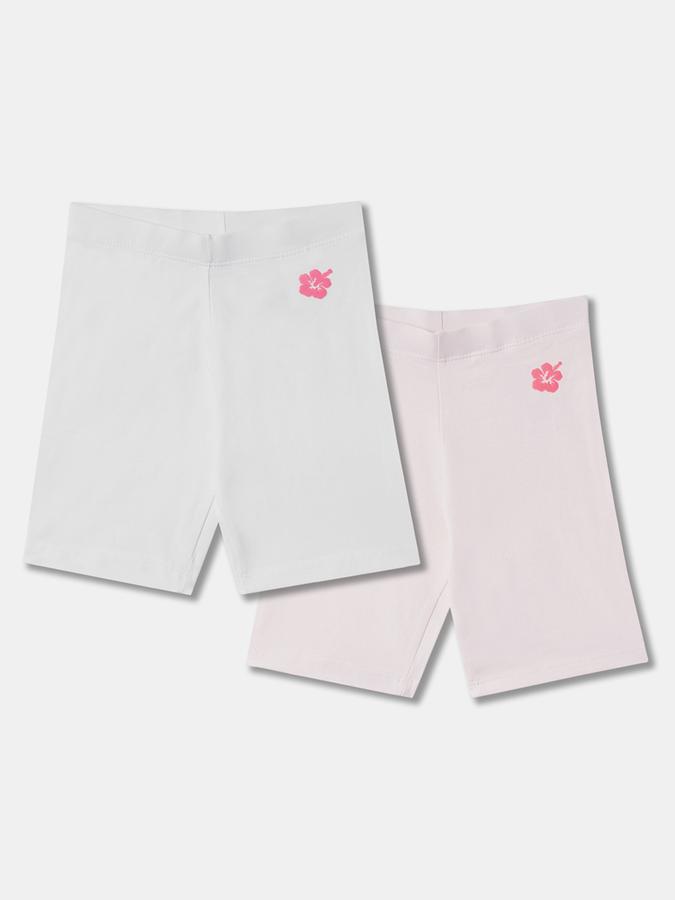 Girls Pack of 2 Regular Fit Shorts