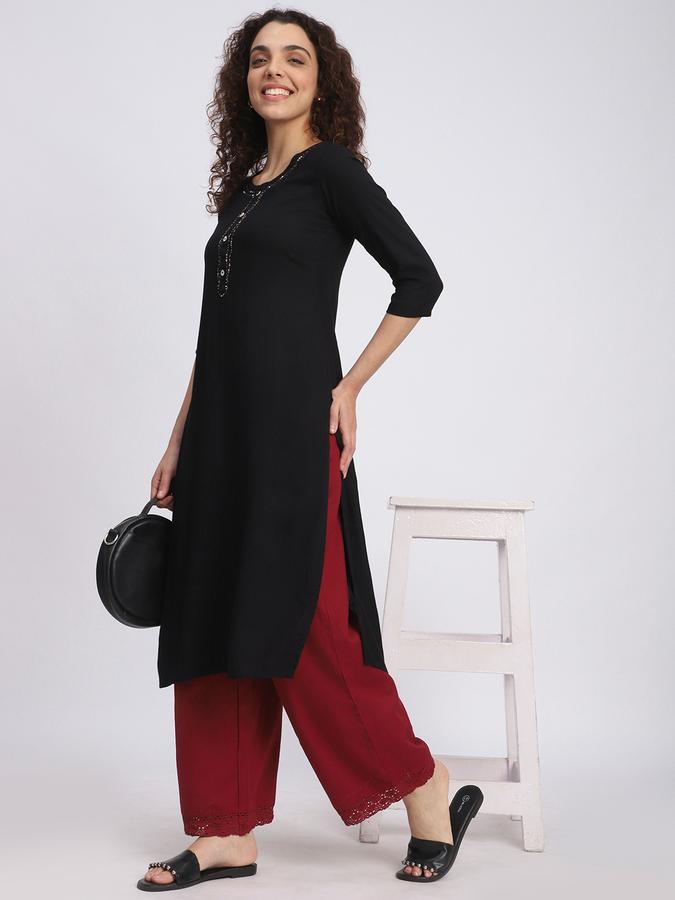 Women Cotton Salwar Elasticated Waist Pleated Trousers