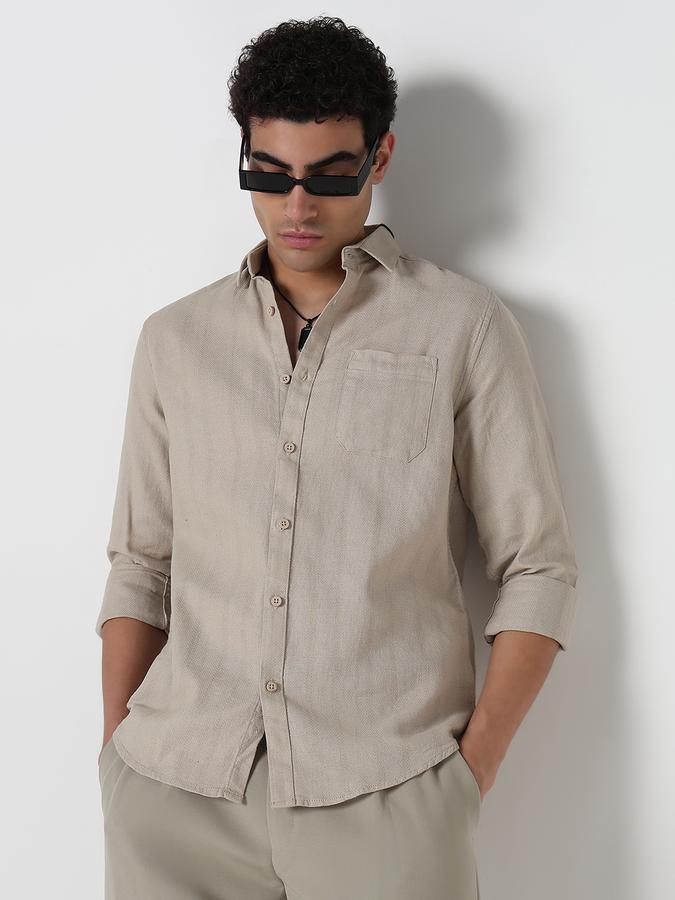Men Solid Casual Shirt 