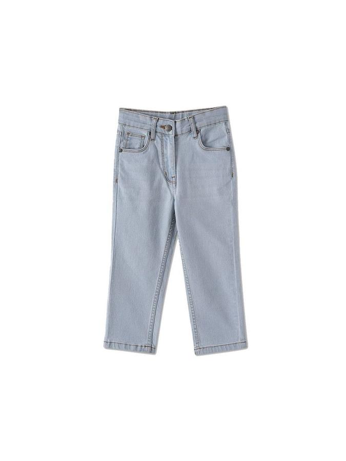 R&B Girls Light Blue Relaxed Fit Mid-Rise Jeans
