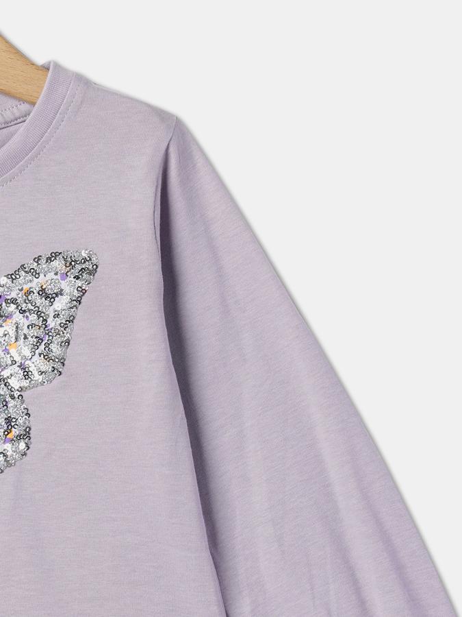 Girl Embellished Round-Neck Top image number 2