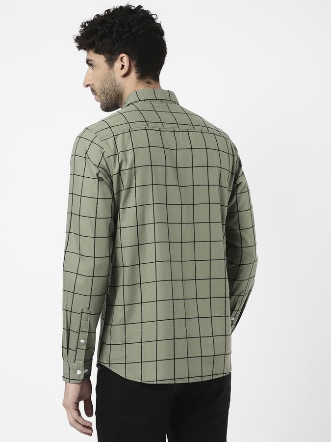 R&B Olive Men Casual Shirts image number 2