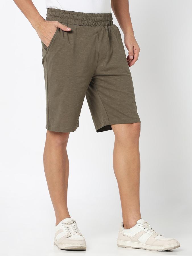Solid Men Casual Shorts image number 3