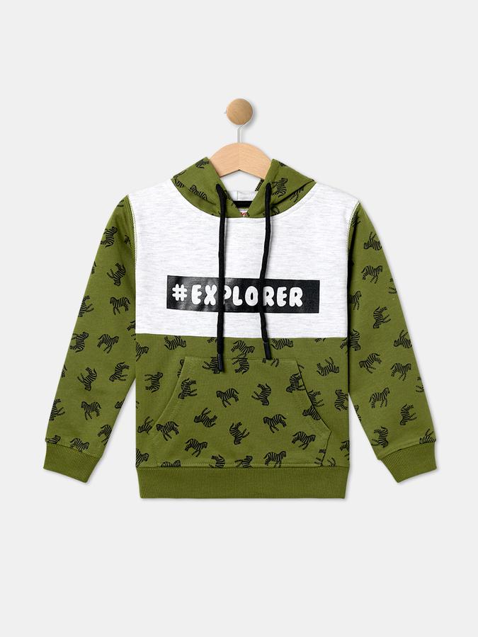 R&B Boys Olive Sweatshirts & Hoodies
