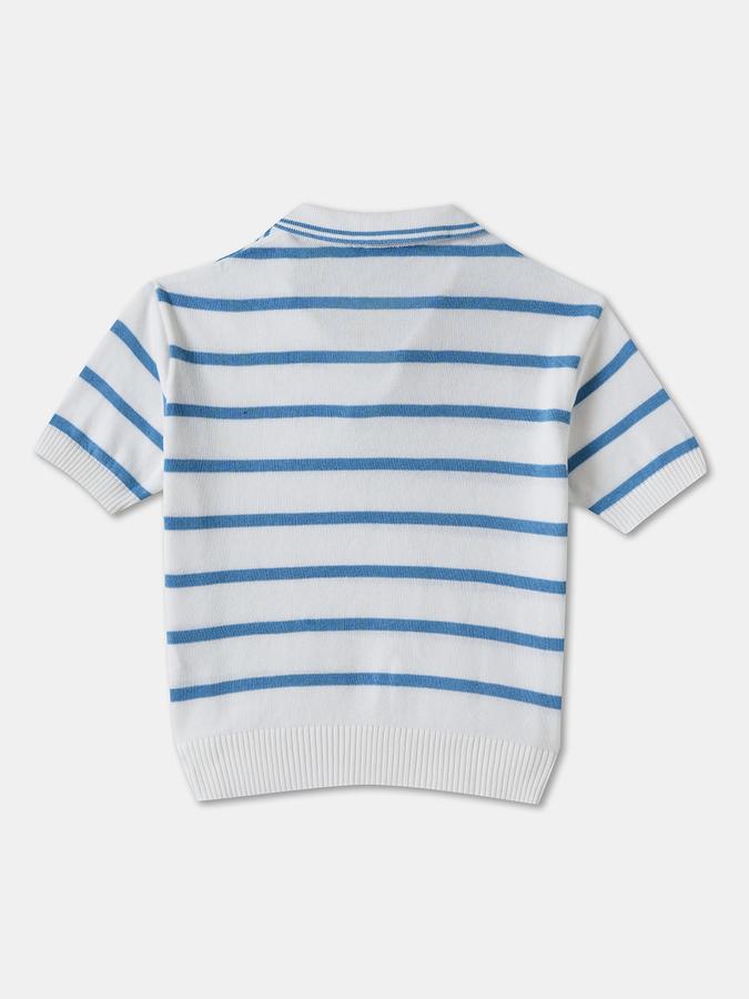 Boys Regular Fit Short Sleeve Polo Collar T-Shirt