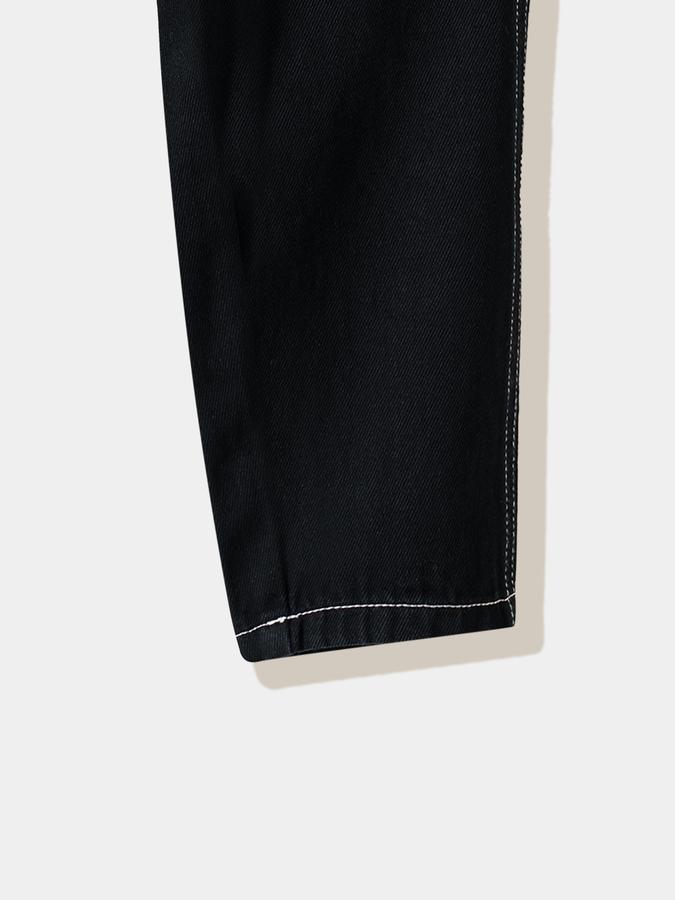 Boys Cotton Straight Fit Elastic Waist Clean Hem Jeans