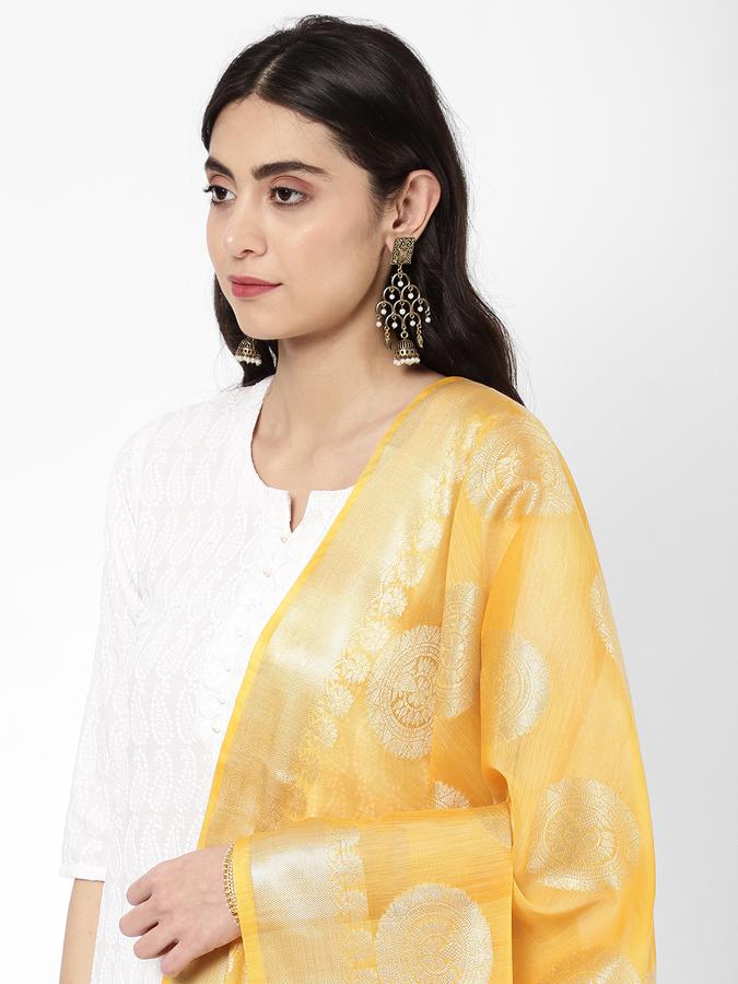 R&B Gold Women Dupattas image number 3