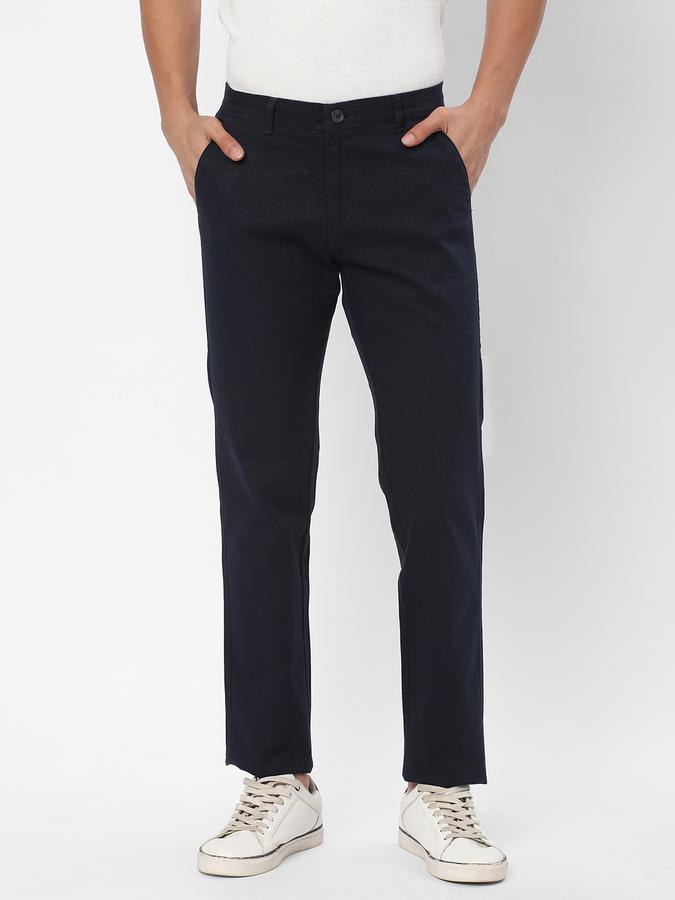 R&B Men Blue Casual Trousers image number 0
