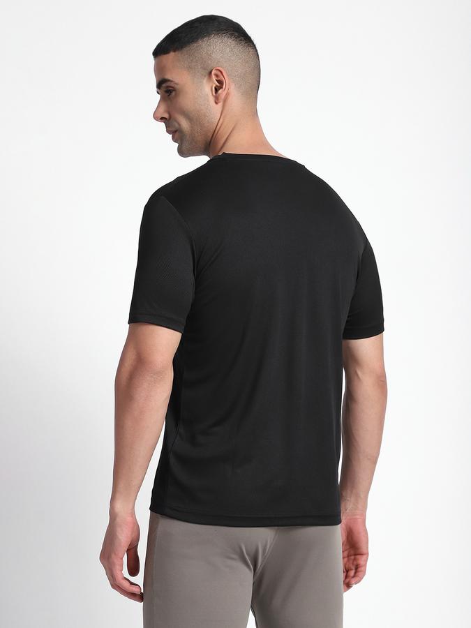 R&B Men's Black Printed T-Shirt