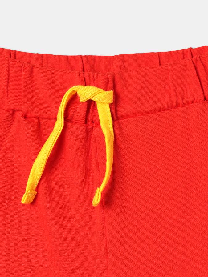 Boys Cotton Relaxed Fit Elastic Waist Clean Hem Shorts