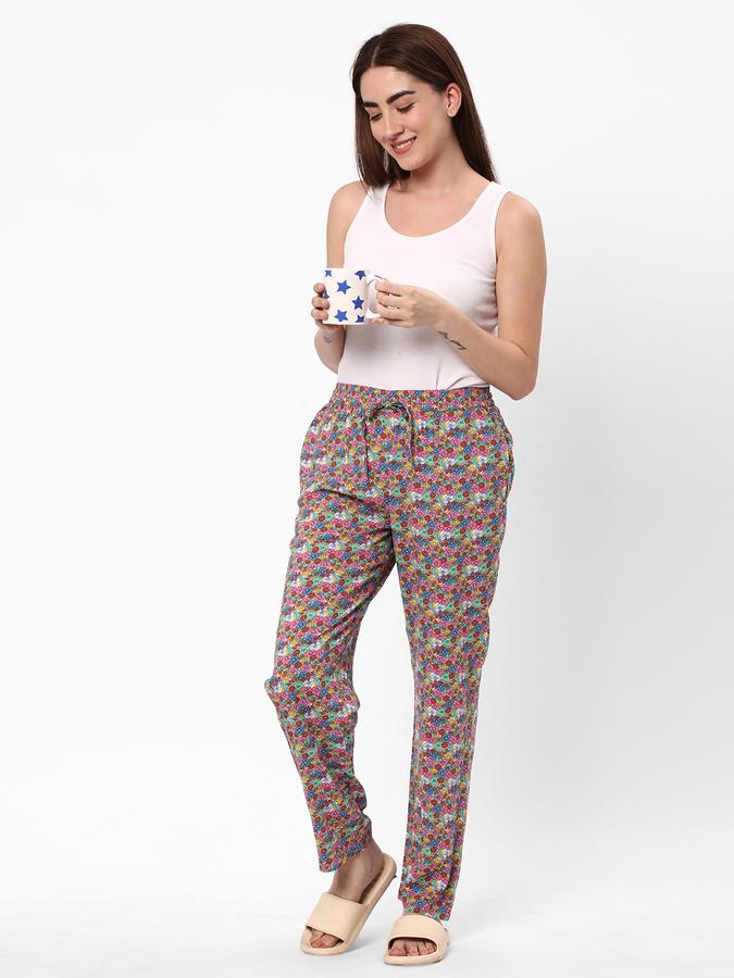 Women Floral Print Relaxed Fit Pyjamas image number 1