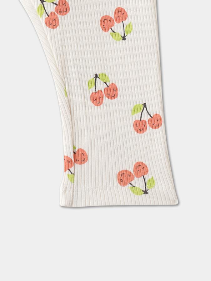 R&B Girls' Orange Printed Leggings