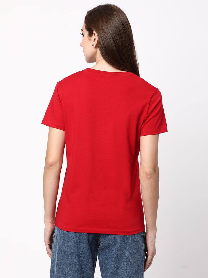 Women Graphic Print Round Neck T-Shirt image number 2