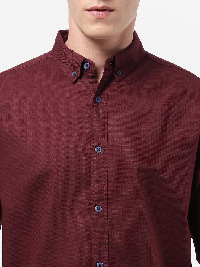 R&B Men Purple Casual Shirts image number 3