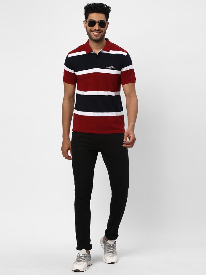 R&B Men's Striper Polo image number 1