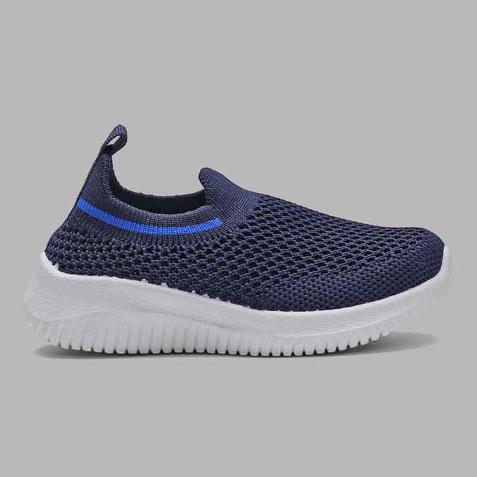 R&B Boy's Blue Knitted Slip-ons image number 1